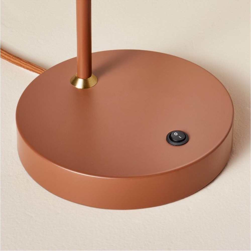 Hearth & Hand Magnolia 20" Metal Task Lamp with USB Port Terracotta Brown - Picture 5 of 10